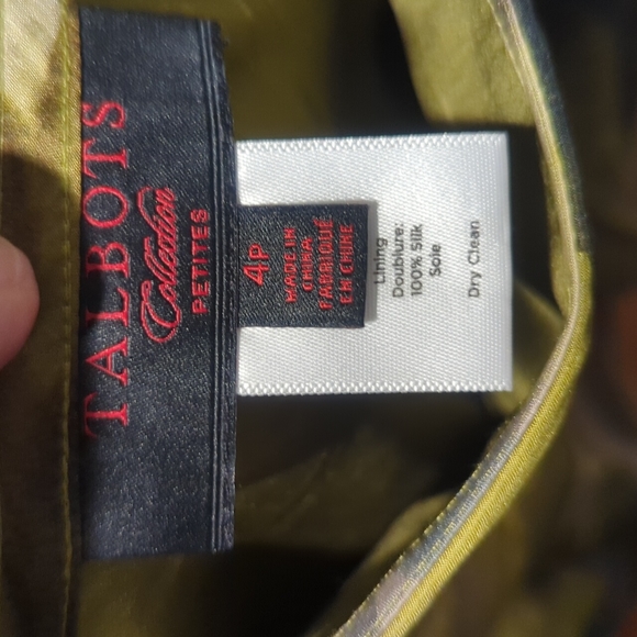 Talbots 4p pleated silk skirt NWT - Picture 4 of 4